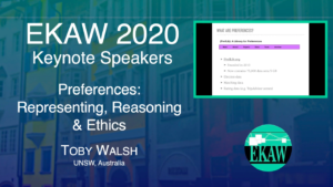Preferences: Representing, Reasoning & Ethics - Toby Walsh