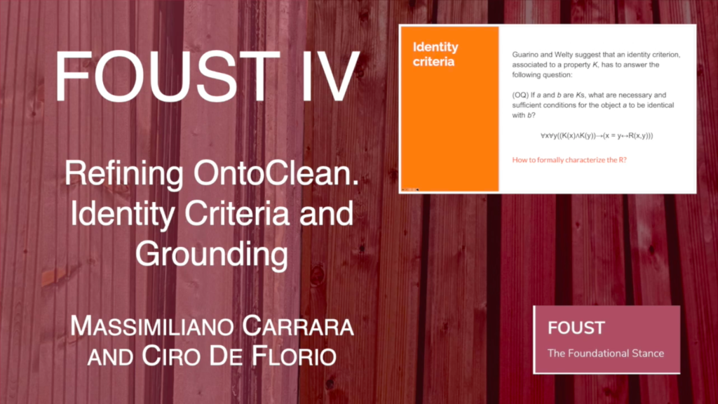 FOUST IV Massimiliano Carrara and Ciro De Florio Refining