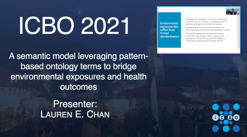 A semantic model leveraging pattern-based ontology terms to bridge environmental exposures and health outcomes – Lauren E. Chan