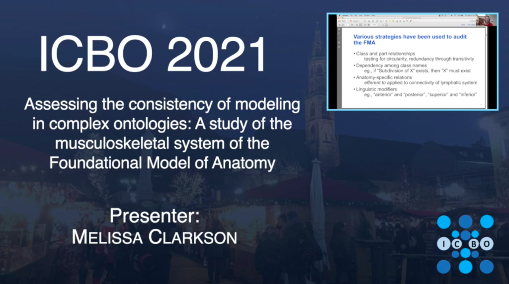 Assessing the consistency of modeling in complex ontologies: A study of the musculoskeletal system of the Foundational Model of Anatomy – Melissa Clarkson