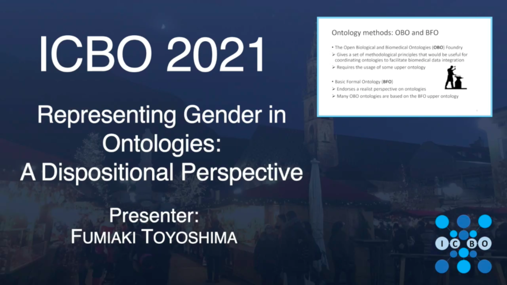 Representing Gender in Ontologies: A Dispositional Perspective – Fumiaki Toyoshima