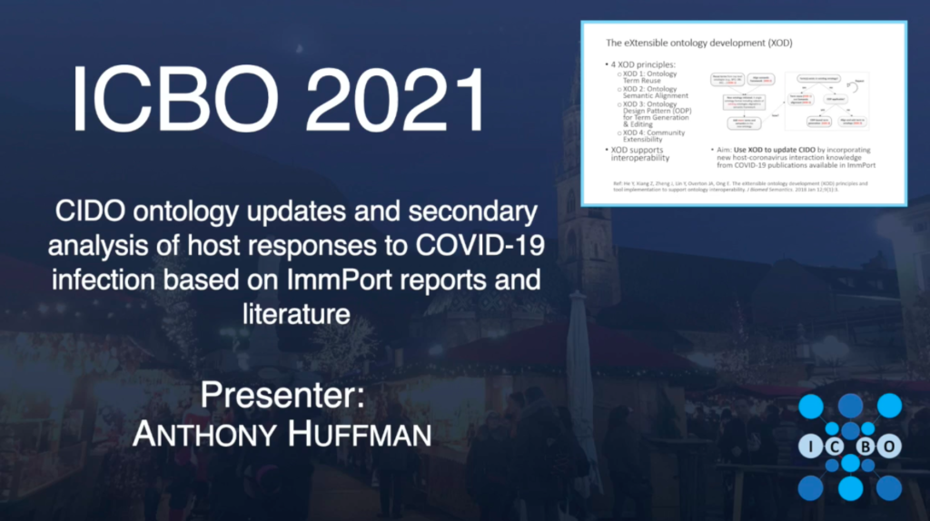 CIDO ontology updates and secondary analysis of host responses to COVID-19 infection based on ImmPort reports and literature - Anthony Huffman