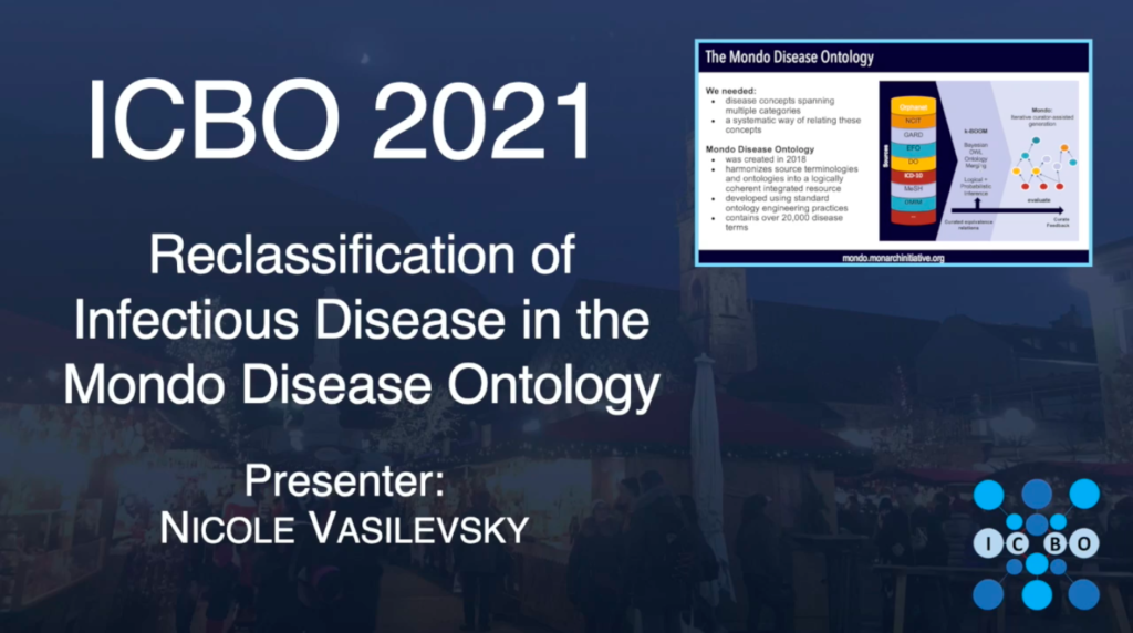Reclassification of Infectious Disease in the Mondo Disease Ontology - Nicole Vasilevsky