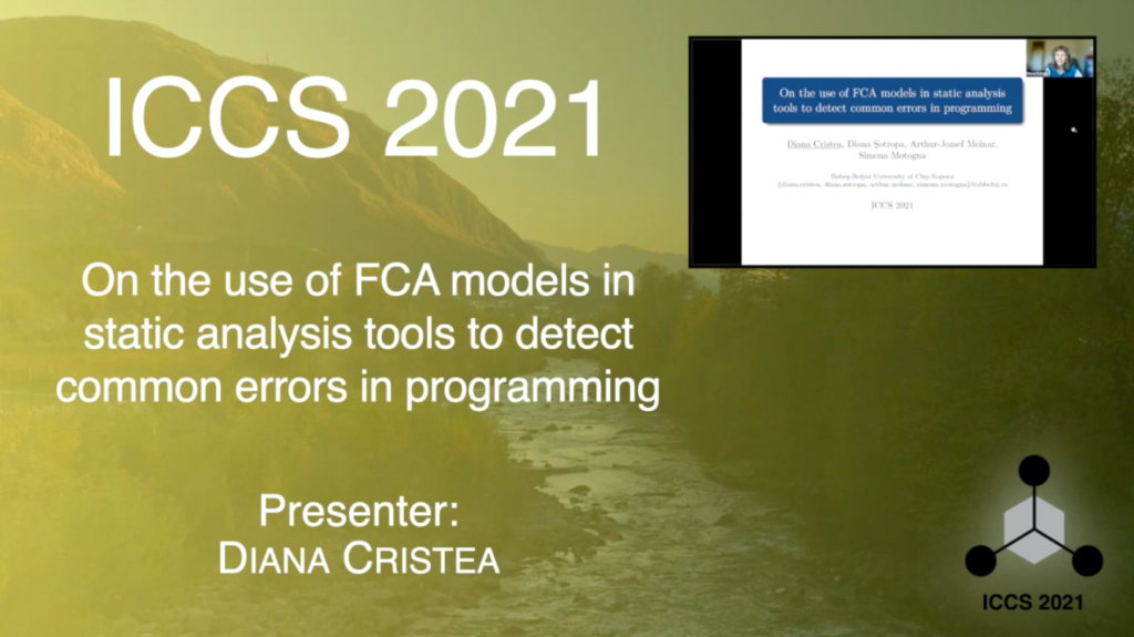 On the use of FCA models in static analysis tools to detect common errors in programming - Diana Cristea