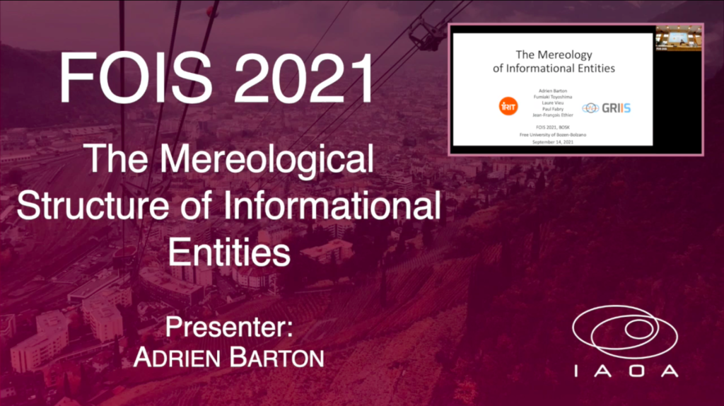 The Mereological Structure of Informational Entities – Adrien Barton