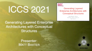 Generating Layered Enterprise Architectures with Conceptual Structures - Matt Baxter