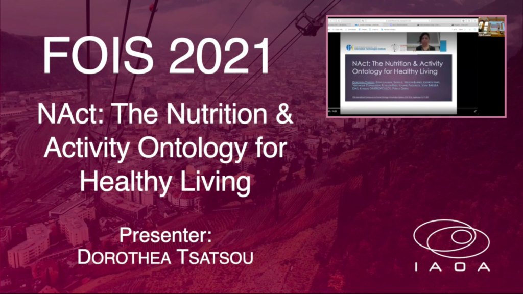NAct: The Nutrition & Activity Ontology for Healthy Living - Dorothea Tsatsou