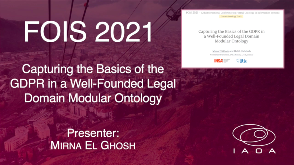 Capturing the Basics of the GDPR in a Well-Founded Legal Domain Modular Ontology –  Mirna El Ghosh