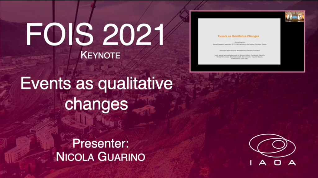 Events as qualitative changes – Nicola Guarino