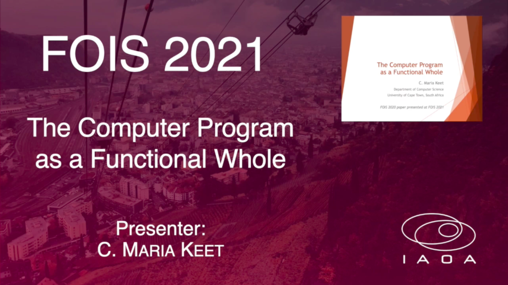 The Computer Program as a Functional Whole – C. Maria Keet