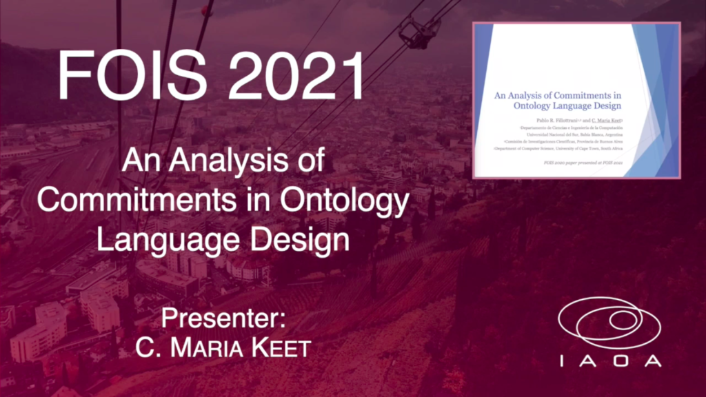 An Analysis of Commitments in Ontology Language Design – C. Maria Keet