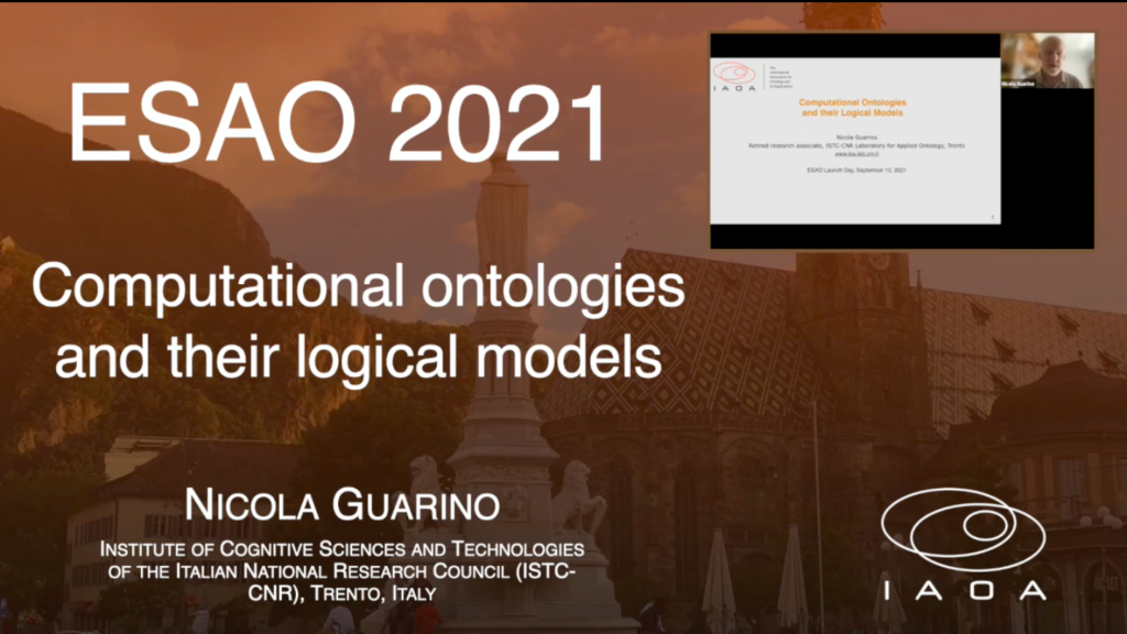 Computational ontologies and their logical models - Nicola Guarino