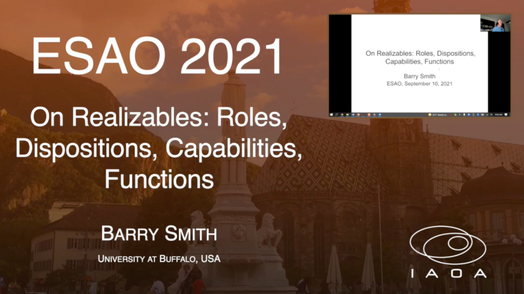 On Realizables: Roles, Dispositions, Capabilities, Functions - Barry Smith